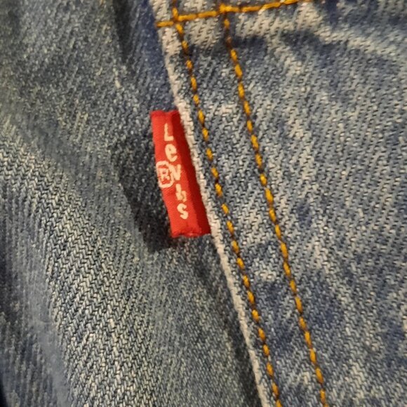 Levis Jeans Womens 32x27 Low Pro Straight Baggy Slouchy Skater Grunge 90s Hemmed - Picture 7 of 15